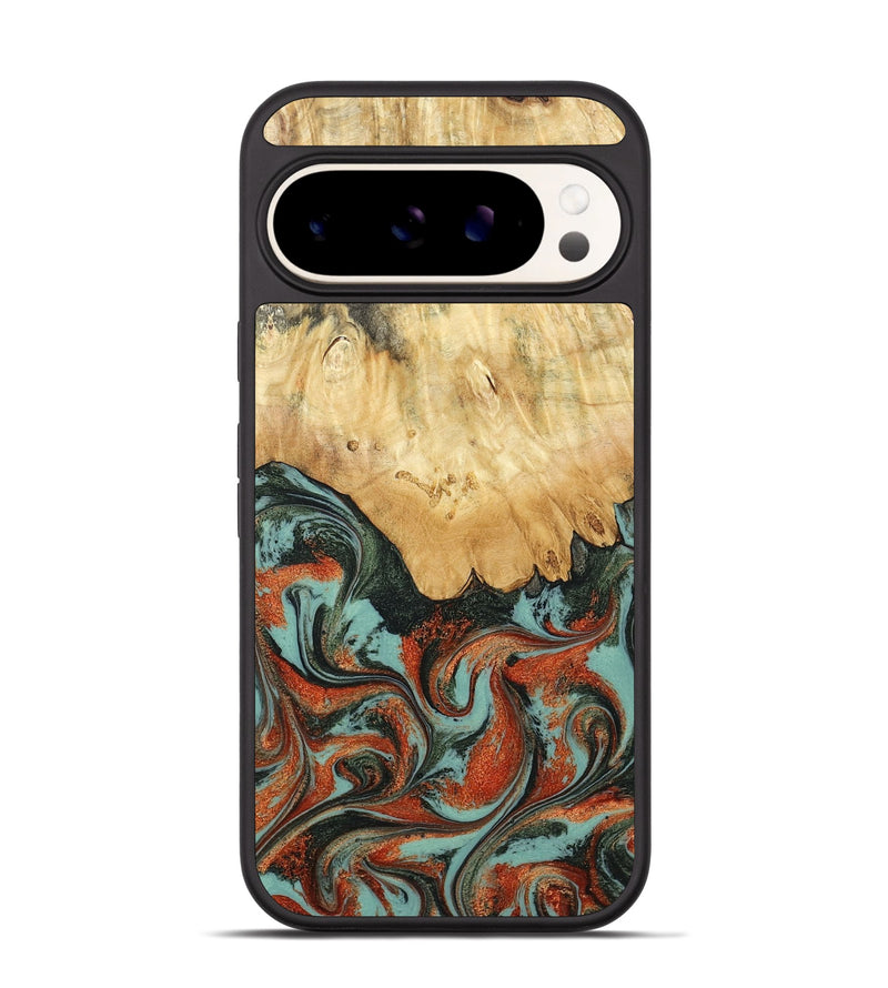 Pixel 9 Wood Phone Case - Kaden (Green, 798983)