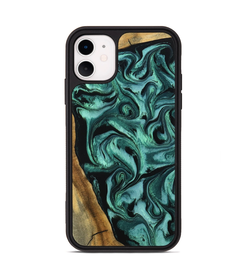 iPhone 11 Wood Phone Case - Arthur (Green, 798985)