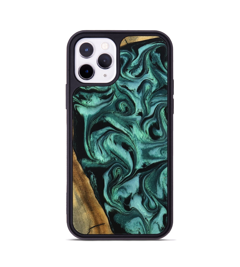 iPhone 11 Pro Wood Phone Case - Arthur (Green, 798985)
