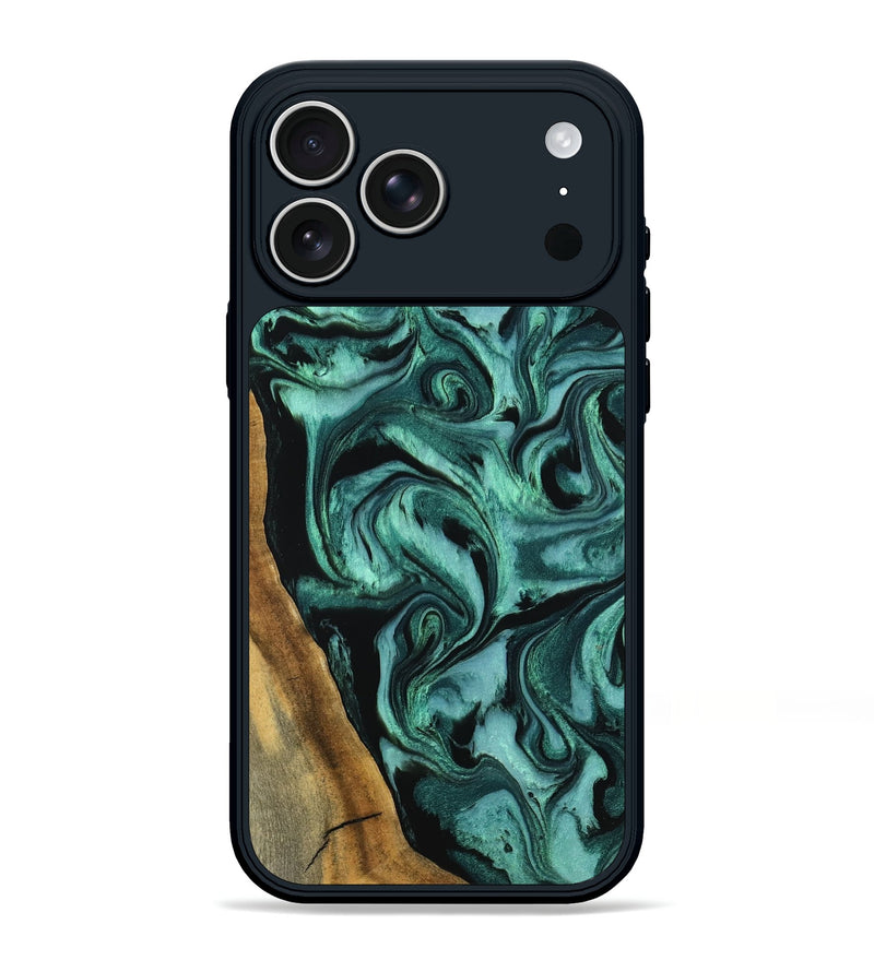 iPhone 17 Pro Max Wood Phone Case - Arthur (Green, 798985)