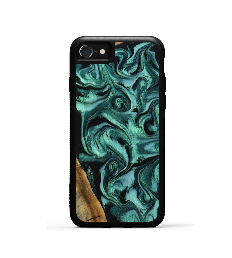iPhone SE Wood Phone Case - Arthur (Green, 798985)