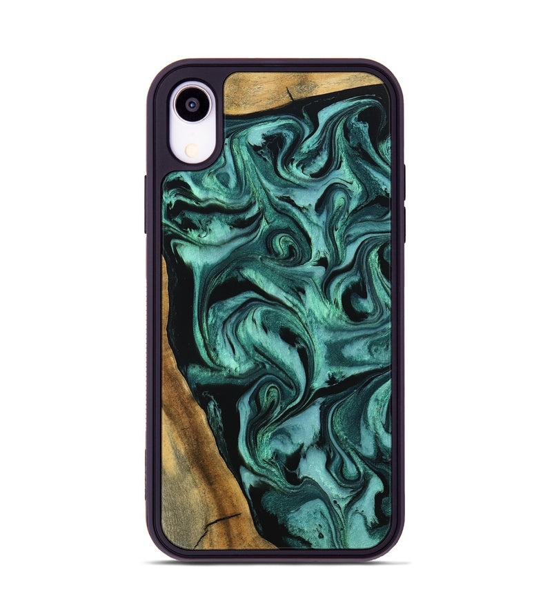 iPhone Xr Wood Phone Case - Arthur (Green, 798985)