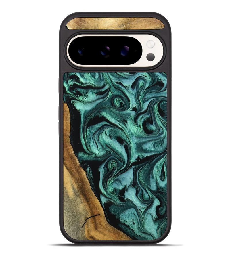 Pixel 10 Pro XL Wood Phone Case - Arthur (Green, 798985)