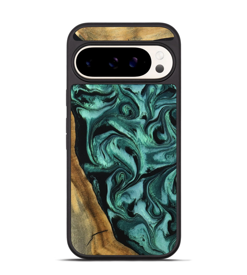 Pixel 9 Pro Wood Phone Case - Arthur (Green, 798985)