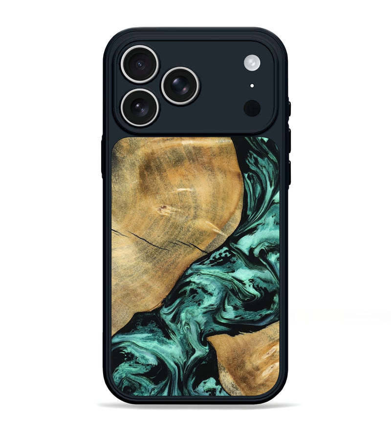 iPhone 17 Pro Max Wood Phone Case - Gayle (Green, 798986)