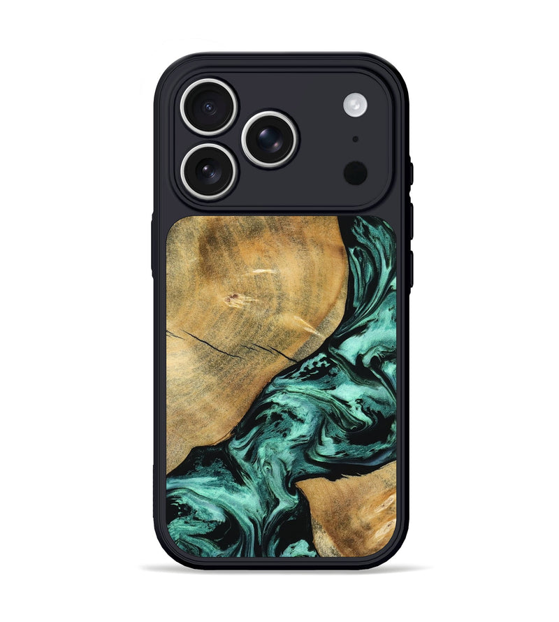 iPhone 17 Pro Wood Phone Case - Gayle (Green, 798986)