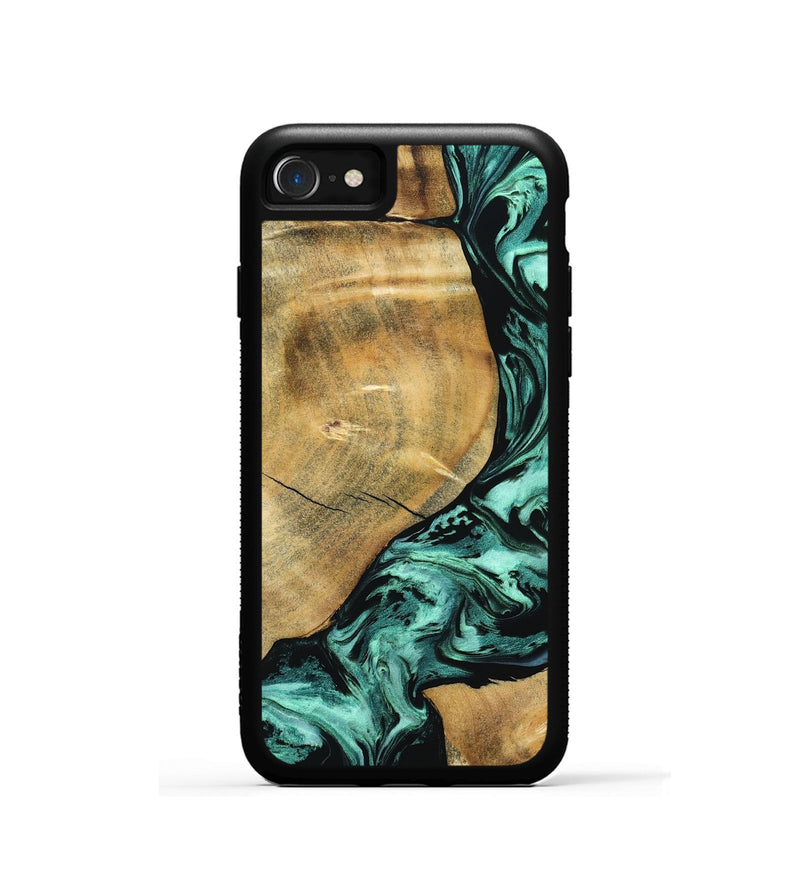 iPhone SE Wood Phone Case - Gayle (Green, 798986)