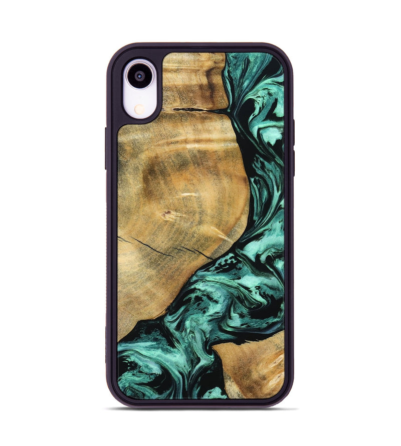 iPhone Xr Wood Phone Case - Gayle (Green, 798986)