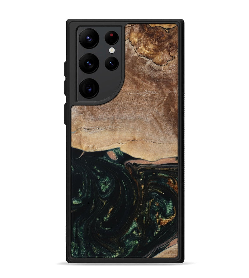 Galaxy S22 Ultra Wood Phone Case - Boyd (Green, 798987)