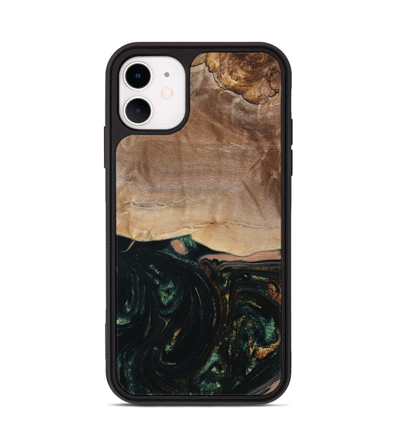 iPhone 11 Wood Phone Case - Boyd (Green, 798987)