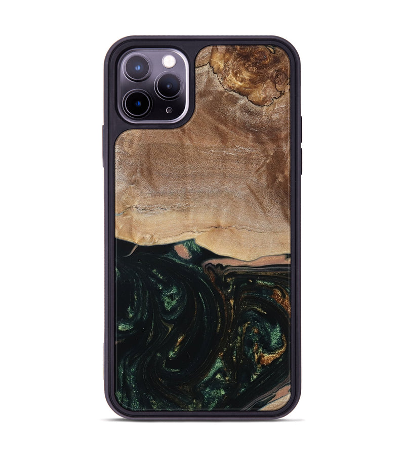 iPhone 11 Pro Max Wood Phone Case - Boyd (Green, 798987)