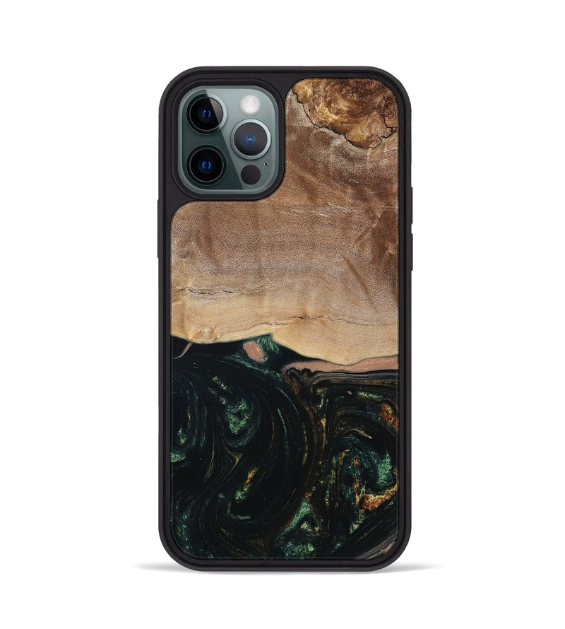 iPhone 12 Pro Wood Phone Case - Boyd (Green, 798987)