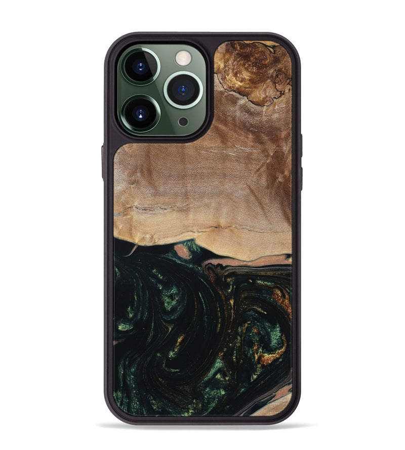 iPhone 13 Pro Max Wood Phone Case - Boyd (Green, 798987)