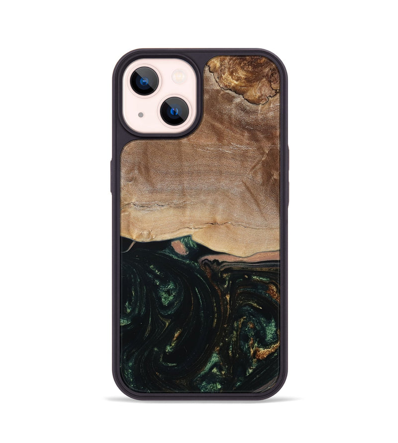 iPhone 14 Wood Phone Case - Boyd (Green, 798987)