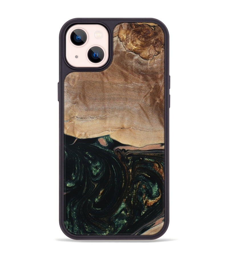iPhone 14 Plus Wood Phone Case - Boyd (Green, 798987)