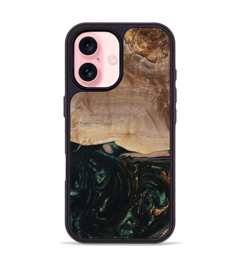 iPhone 16 Wood Phone Case - Boyd (Green, 798987)