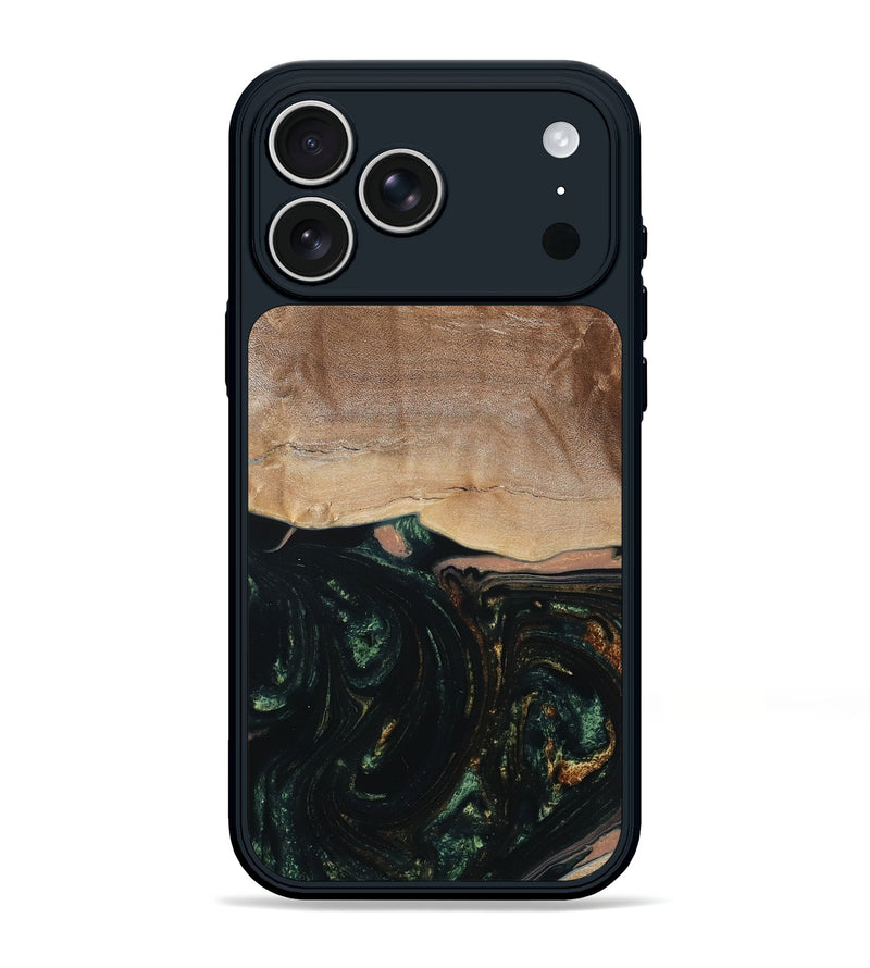 iPhone 17 Pro Max Wood Phone Case - Boyd (Green, 798987)