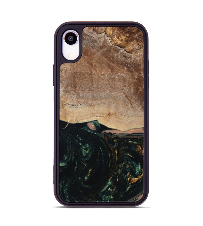 iPhone Xr Wood Phone Case - Boyd (Green, 798987)