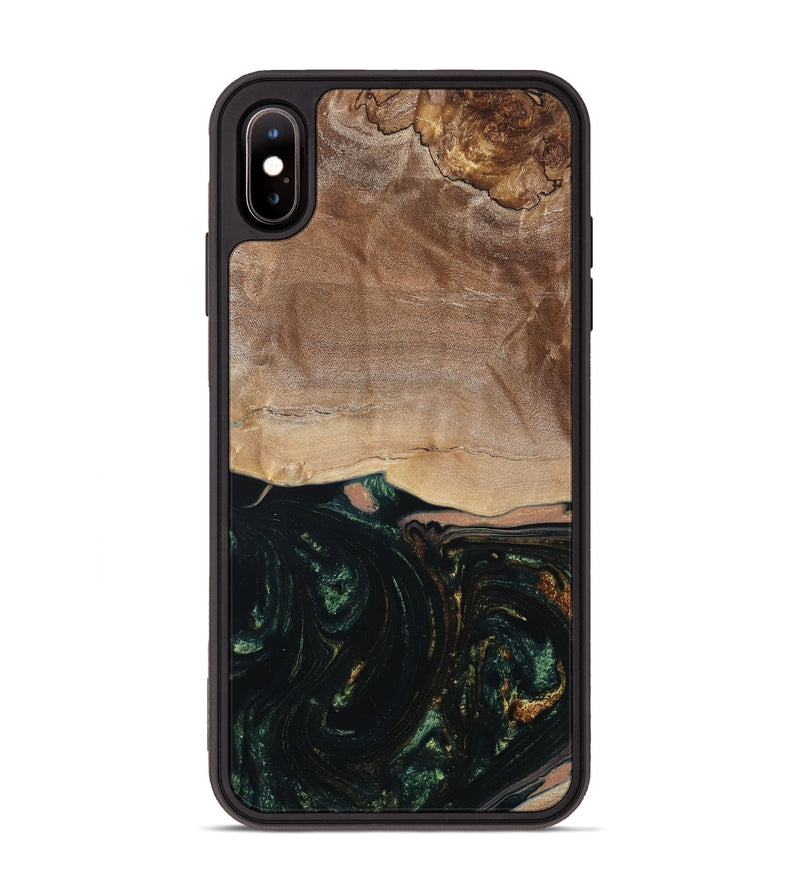 iPhone Xs Max Wood Phone Case - Boyd (Green, 798987)