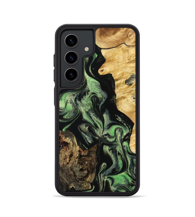 Galaxy S24 Wood Phone Case - Abigale (Green, 798988)