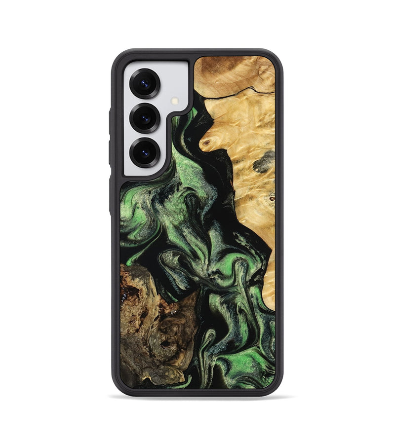 Galaxy S25 Wood Phone Case - Abigale (Green, 798988)