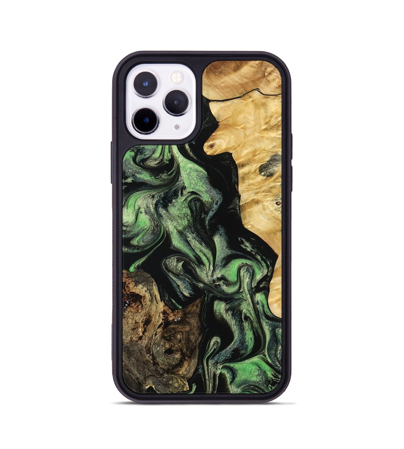 iPhone 11 Pro Wood Phone Case - Abigale (Green, 798988)
