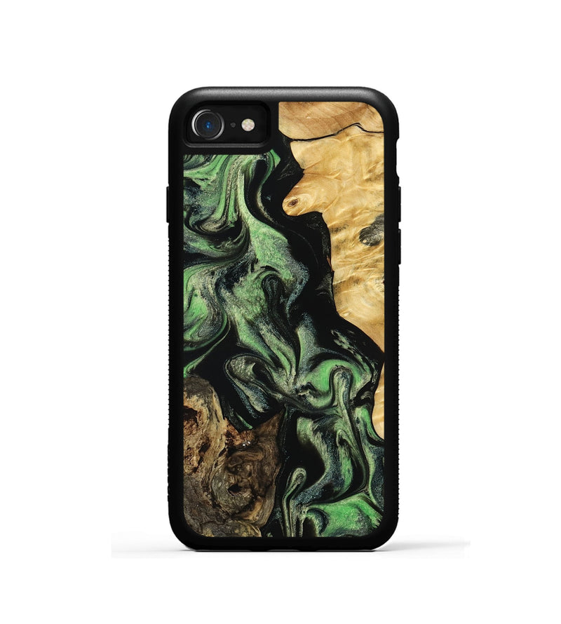 iPhone SE Wood Phone Case - Abigale (Green, 798988)