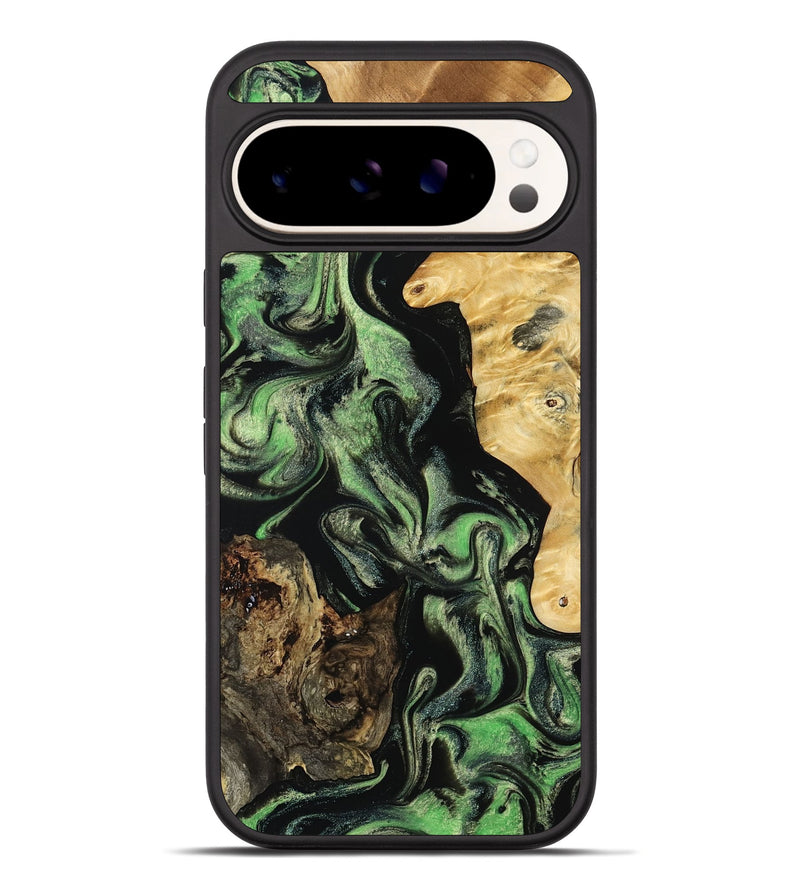 Pixel 10 Pro XL Wood Phone Case - Abigale (Green, 798988)