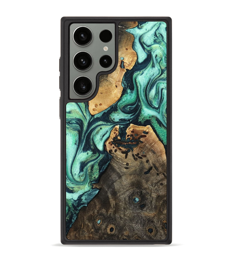 Galaxy S23 Ultra Wood Phone Case - Oleta (Green, 798989)
