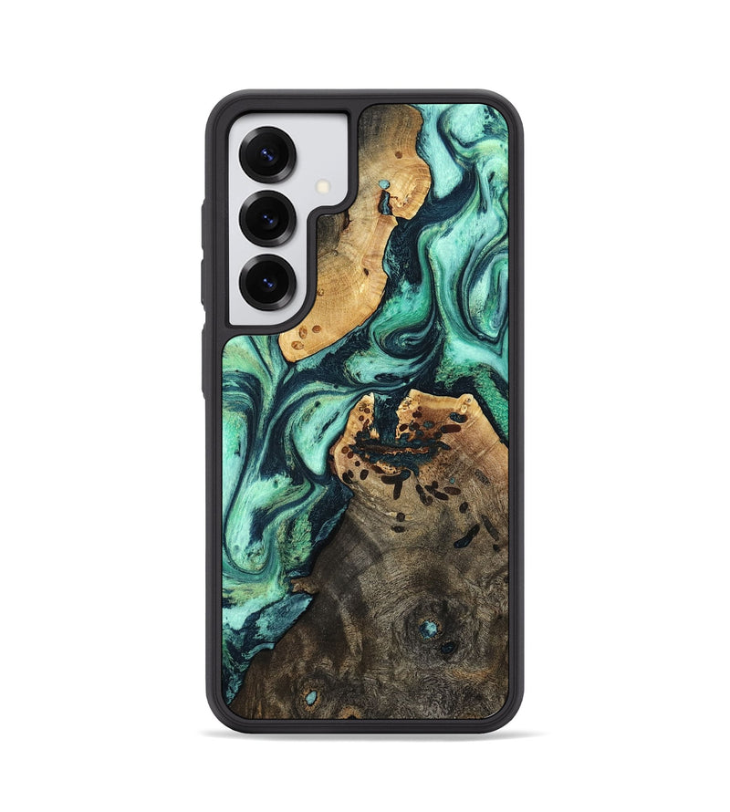 Galaxy S25 Wood Phone Case - Oleta (Green, 798989)