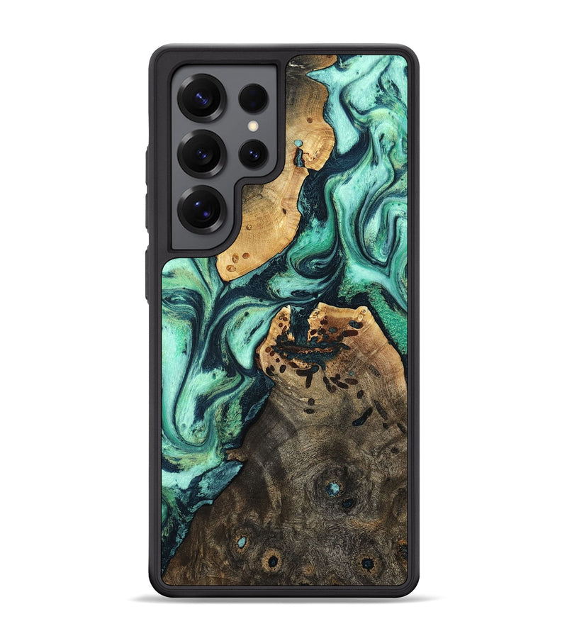 Galaxy S25 Ultra Wood Phone Case - Oleta (Green, 798989)