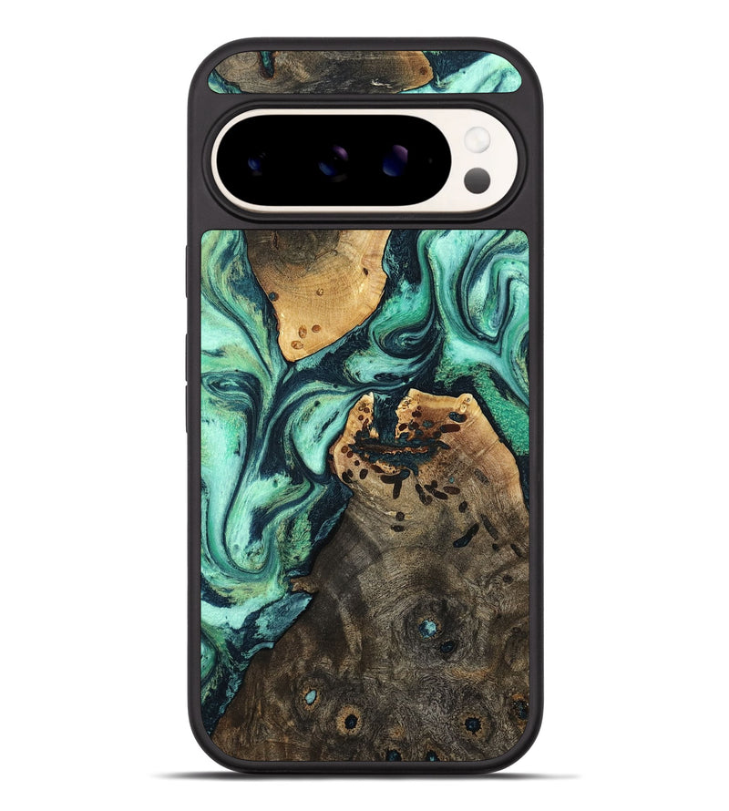 Pixel 9 Pro XL Wood Phone Case - Oleta (Green, 798989)