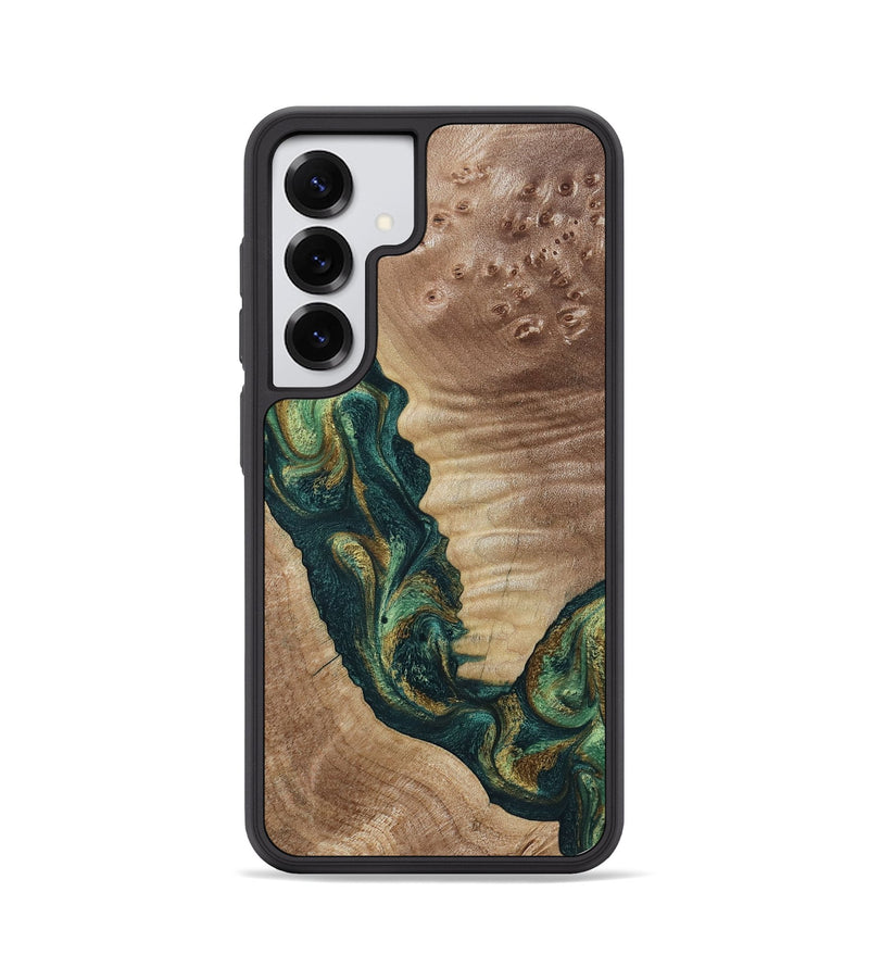 Galaxy S25 Wood Phone Case - Traci (Green, 798990)