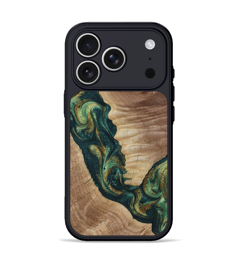 iPhone 17 Pro Wood Phone Case - Traci (Green, 798990)