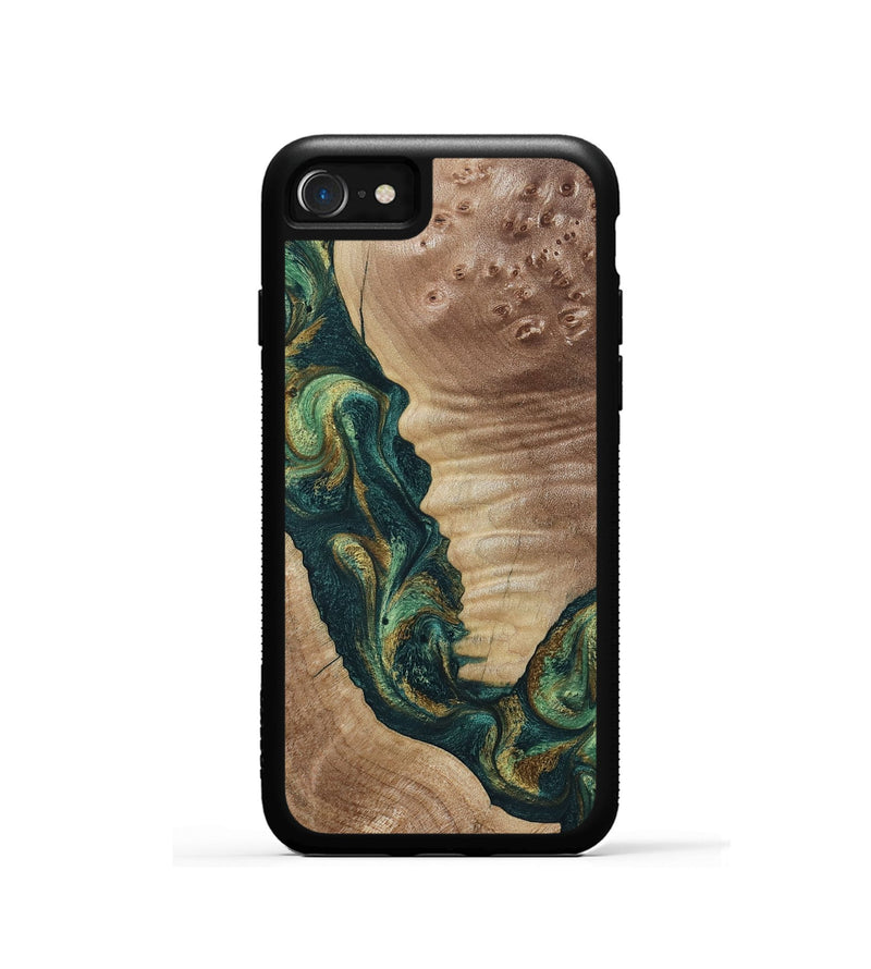 iPhone SE Wood Phone Case - Traci (Green, 798990)