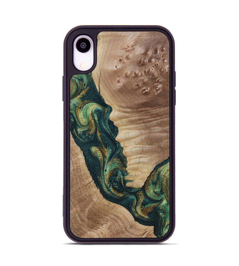 iPhone Xr Wood Phone Case - Traci (Green, 798990)