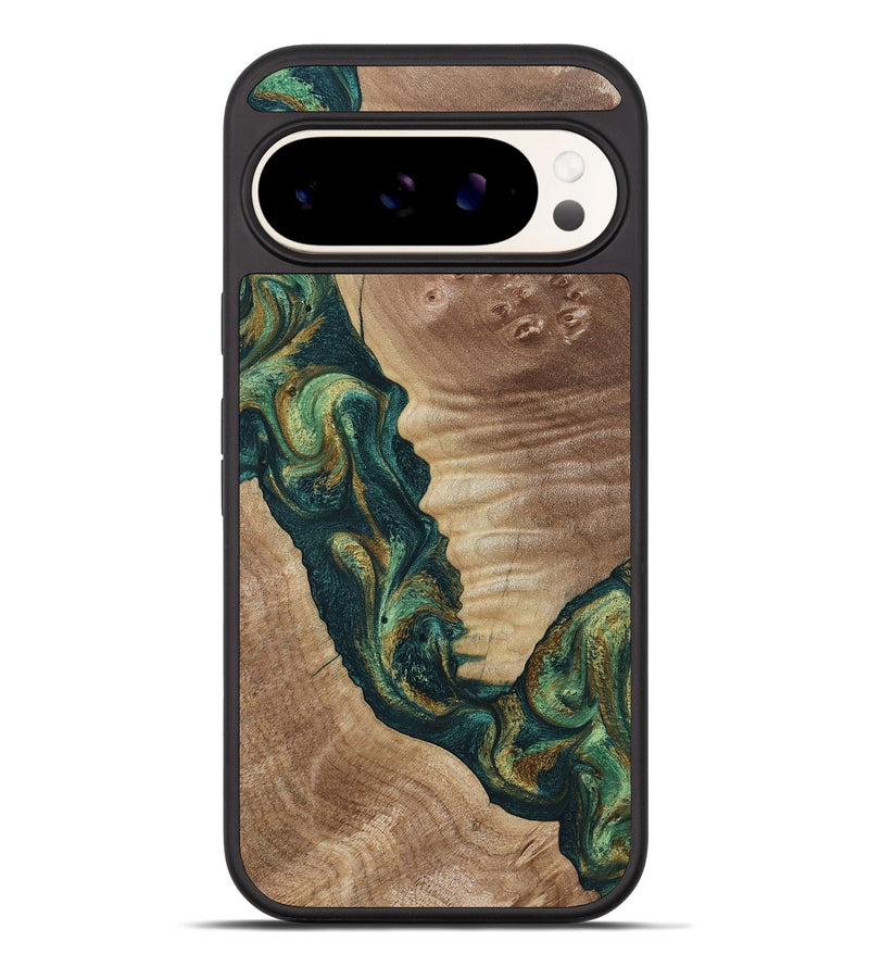 Pixel 10 Pro XL Wood Phone Case - Traci (Green, 798990)