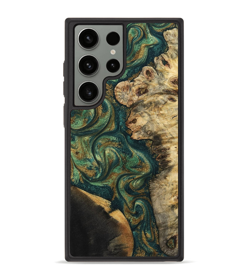 Galaxy S23 Ultra Wood Phone Case - Dannie (Green, 798992)