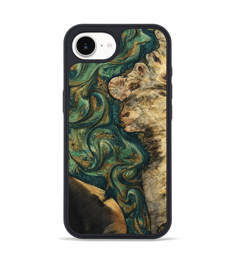 iPhone 16e Wood Phone Case - Dannie (Green, 798992)