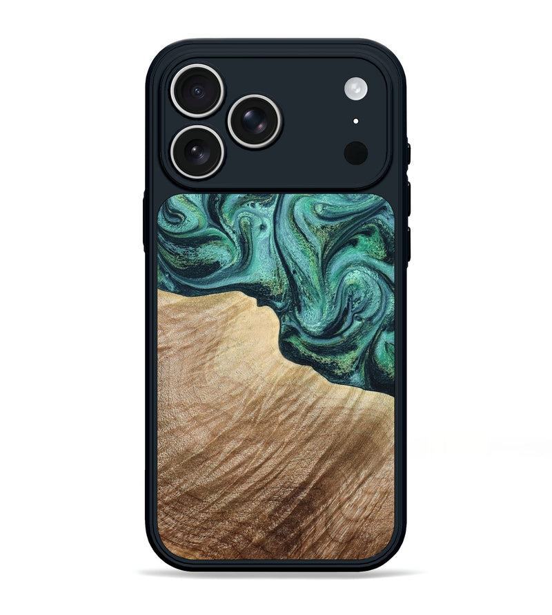 iPhone 17 Pro Max Wood Phone Case - Paige (Green, 798993)