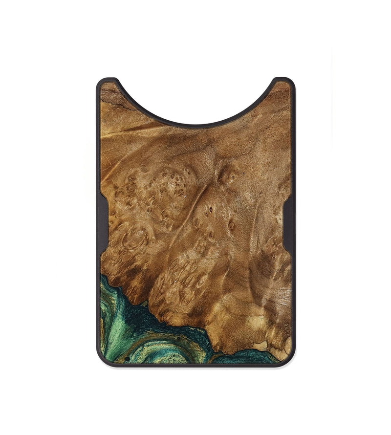 Alloy Wood Wallet - Nancy (Green, 798994)