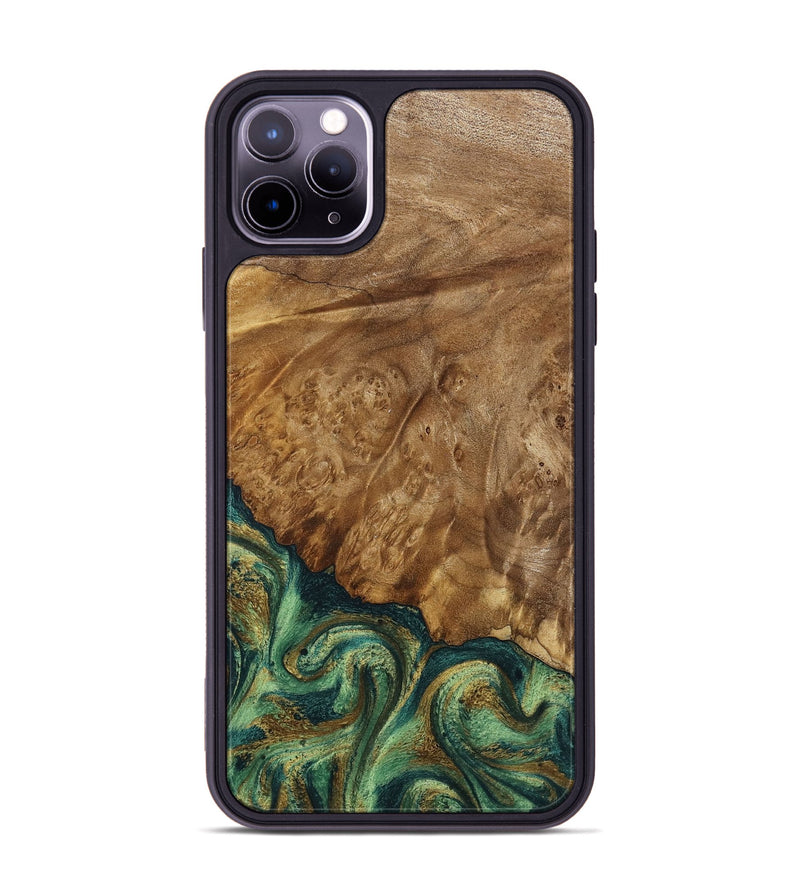 iPhone 11 Pro Max Wood Phone Case - Nancy (Green, 798994)