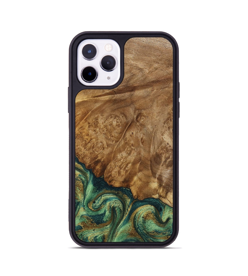iPhone 11 Pro Wood Phone Case - Nancy (Green, 798994)