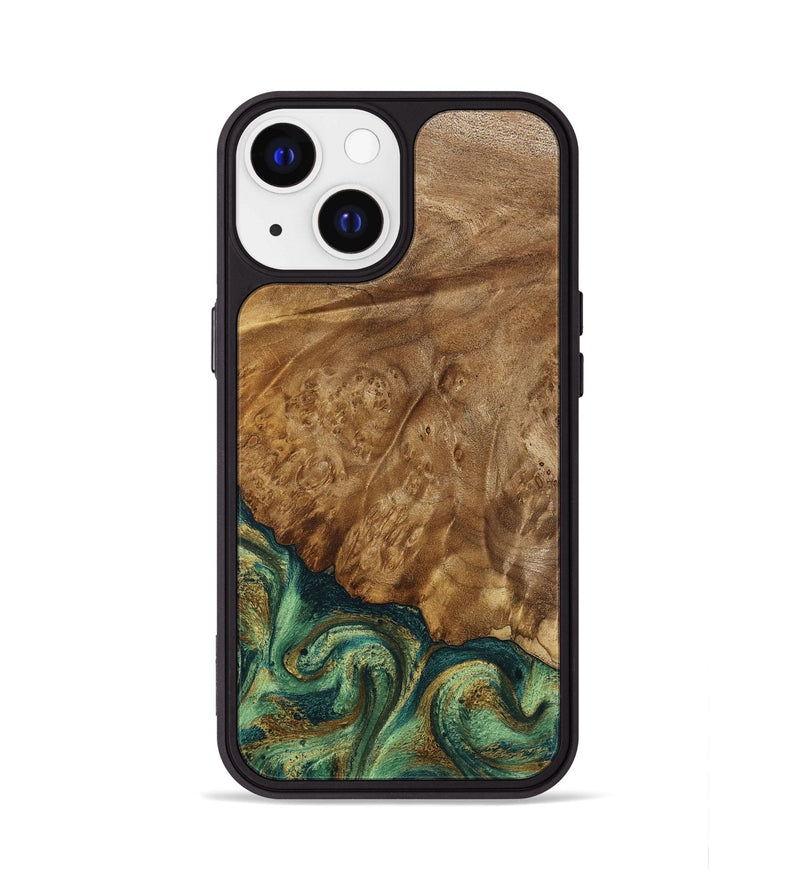 iPhone 13 Wood Phone Case - Nancy (Green, 798994)