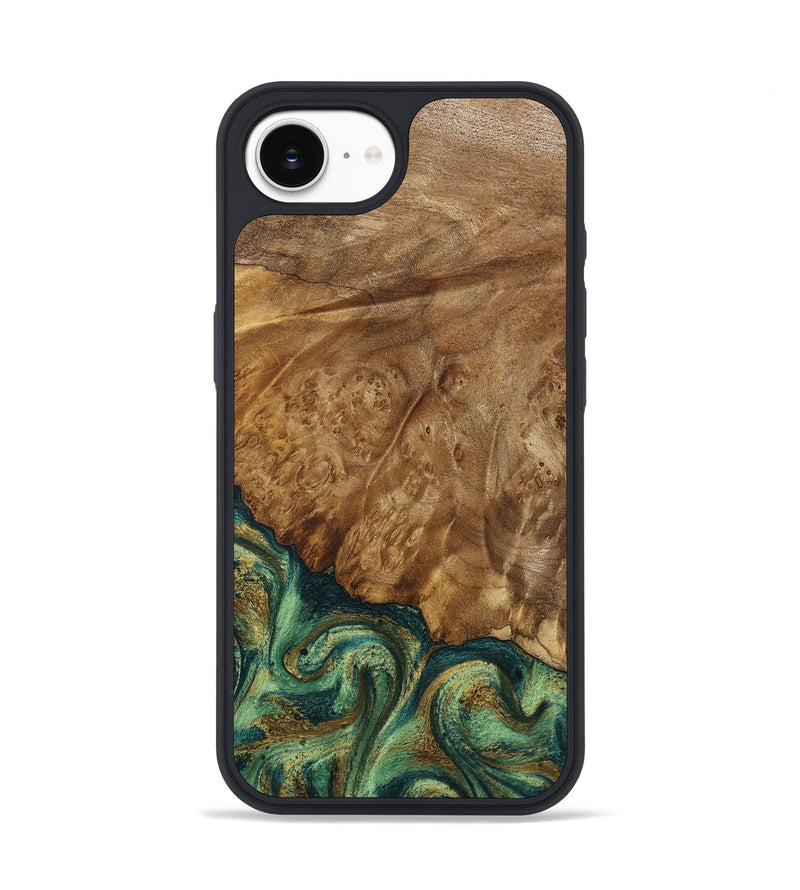 iPhone 16e Wood Phone Case - Nancy (Green, 798994)