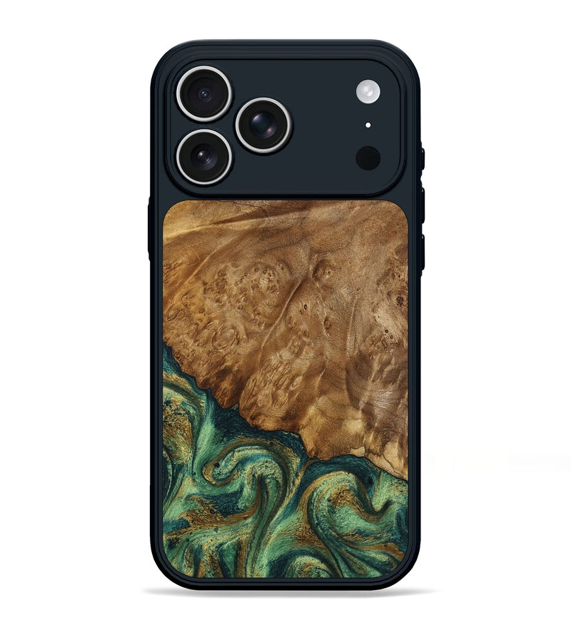 iPhone 17 Pro Max Wood Phone Case - Nancy (Green, 798994)
