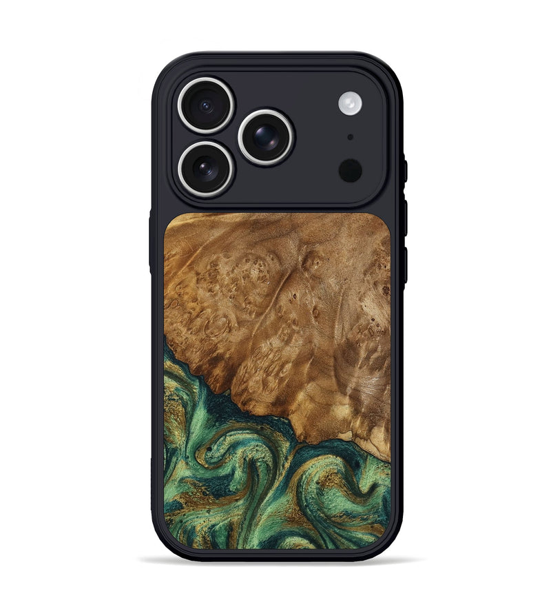 iPhone 17 Pro Wood Phone Case - Nancy (Green, 798994)