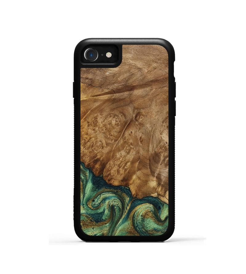 iPhone SE Wood Phone Case - Nancy (Green, 798994)