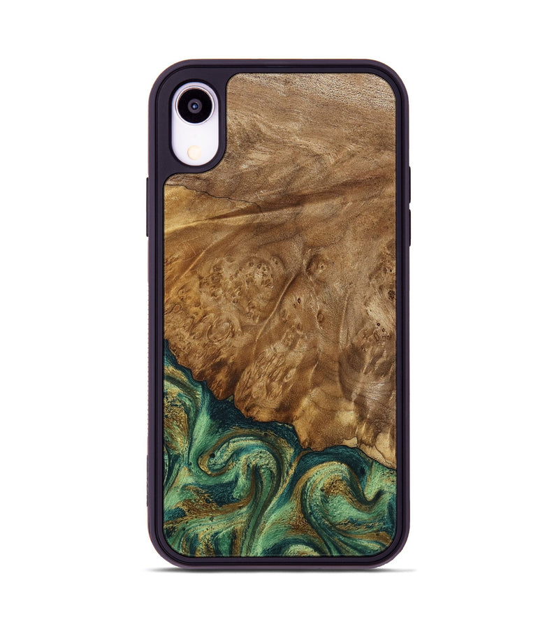 iPhone Xr Wood Phone Case - Nancy (Green, 798994)