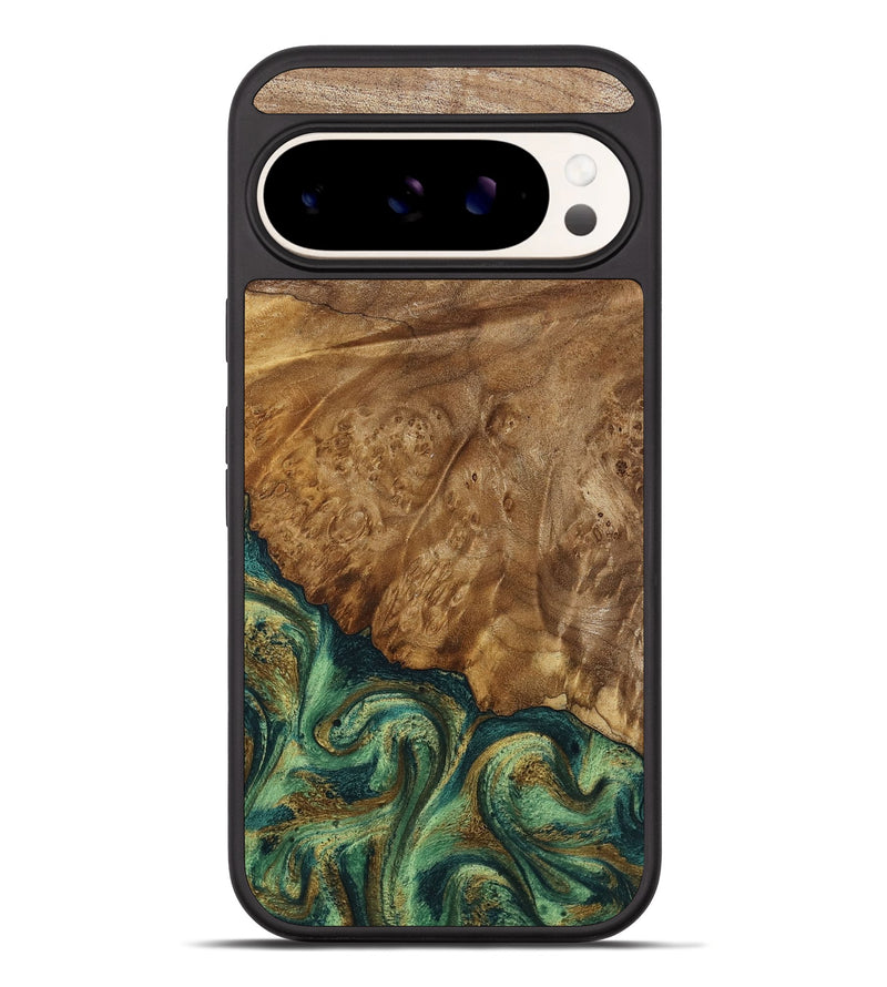 Pixel 10 Pro XL Wood Phone Case - Nancy (Green, 798994)